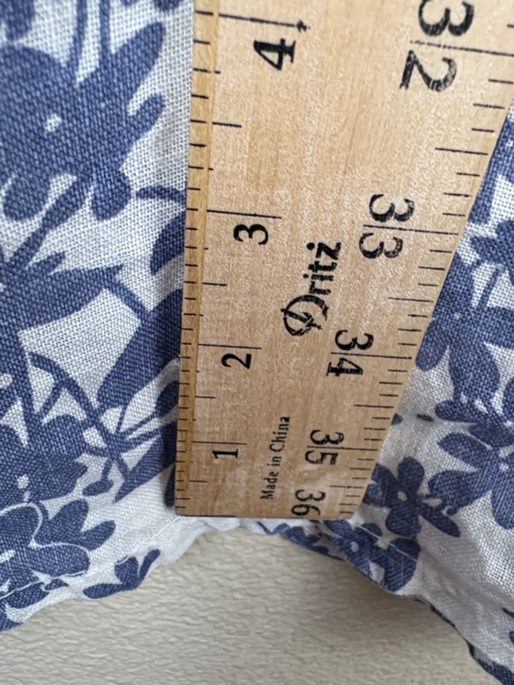 Terzo Millennio Italy 100% Linen Ivory Blue Floral Sleeveless Shift Dress Sz XL - Picture 12 of 14